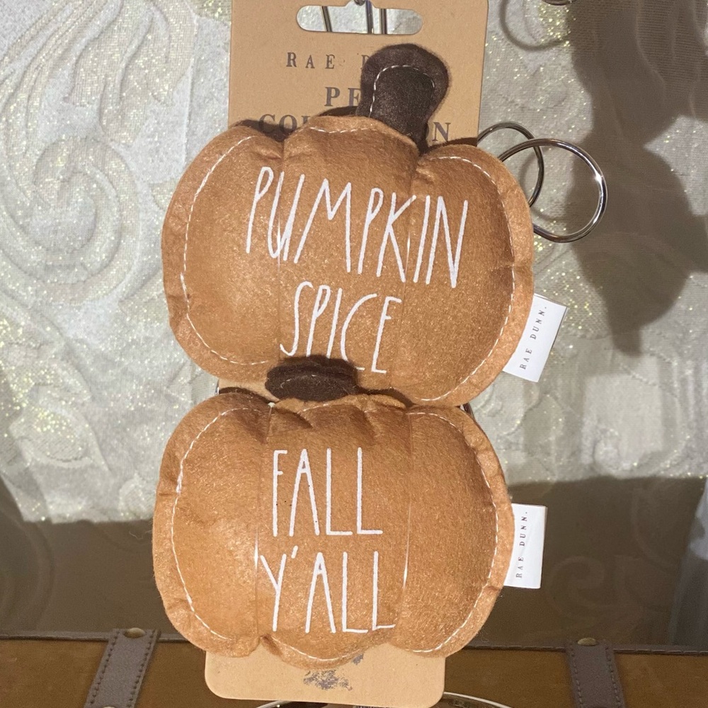 Rae Dunn "PUMPKIN SPICE & FALL Y'ALL" Pet Toy